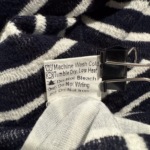 Elsie & Zoey Dress Shift Terry Nautical Minimalist Coastal Preppy Blue Size L/XL - Picture 6 of 7